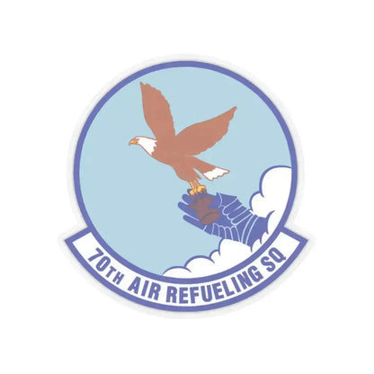 70 Air Refueling Squadron AFRC (U.S. Air Force) STICKER Vinyl Kiss-Cut Decal 3 Inch Transparent - The Sticker Space