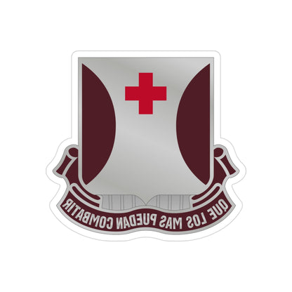 70 Medical Battalion (U.S. Army) REVERSE PRINT Transparent STICKER-3" × 3"-The Sticker Space