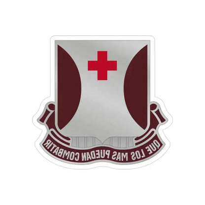 70 Medical Battalion (U.S. Army) REVERSE PRINT Transparent Die-Cut STICKER 3 Inch Die-Cut Transparent - The Sticker Space