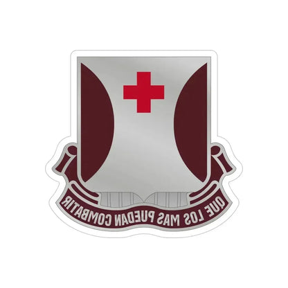 70 Medical Battalion (U.S. Army) REVERSE PRINT Transparent Die-Cut STICKER 6 Inch Die-Cut Transparent - The Sticker Space