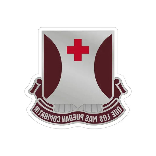 70 Medical Battalion (U.S. Army) REVERSE PRINT Transparent Die-Cut STICKER 6 Inch Die-Cut Transparent - The Sticker Space