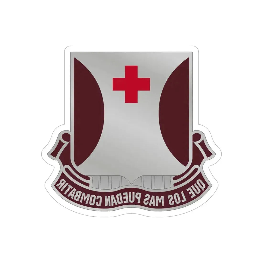 70 Medical Battalion (U.S. Army) REVERSE PRINT Transparent Die-Cut STICKER - The Sticker Space