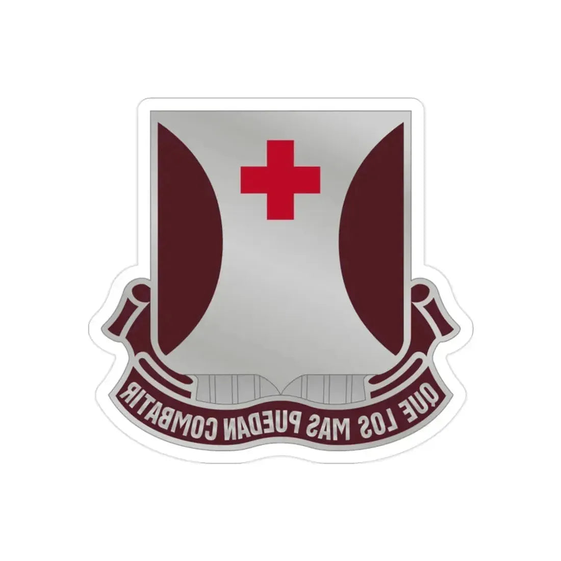 70 Medical Battalion (U.S. Army) REVERSE PRINT Transparent Die-Cut STICKER - The Sticker Space