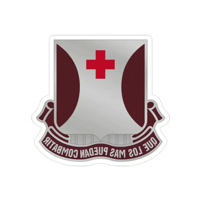 70 Medical Battalion (U.S. Army) REVERSE PRINT Transparent Die-Cut STICKER - The Sticker Space