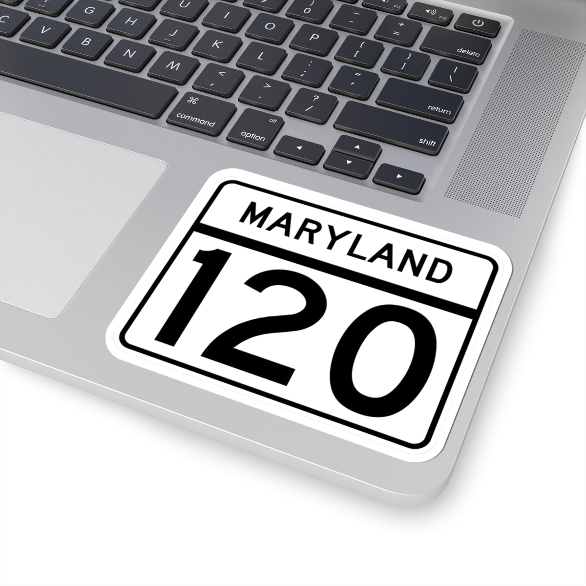 MD Route 120 (Maryland) (Road Sign) STICKER Vinyl Kiss-Cut Decal