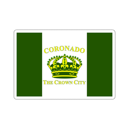 Flag of Coronado, California - STICKER Vinyl Kiss-Cut Decal