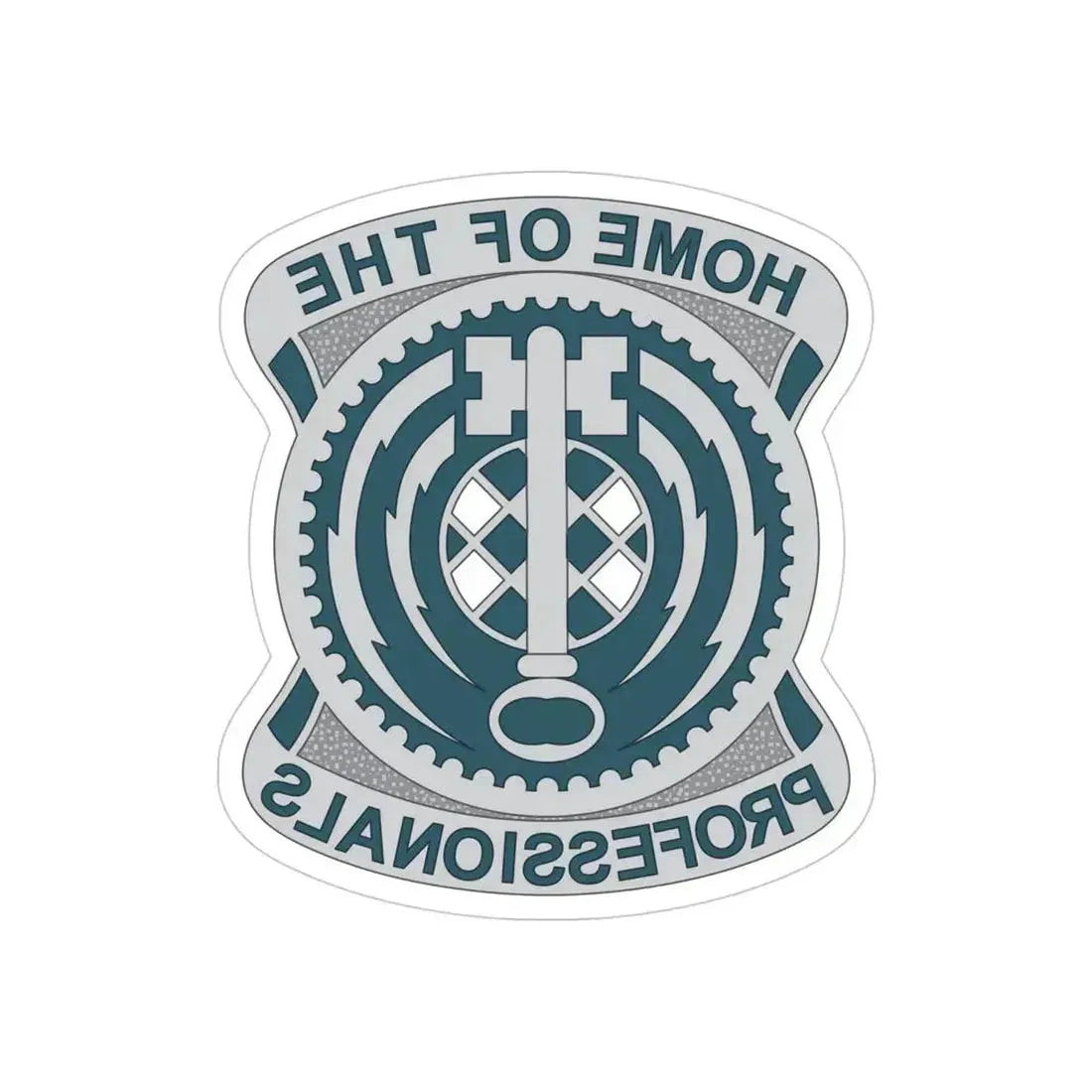 701 Military Intelligence Brigade (U.S. Army) REVERSE PRINT Transparent Die-Cut STICKER 4 Inch Die-Cut Transparent - The Sticker Space