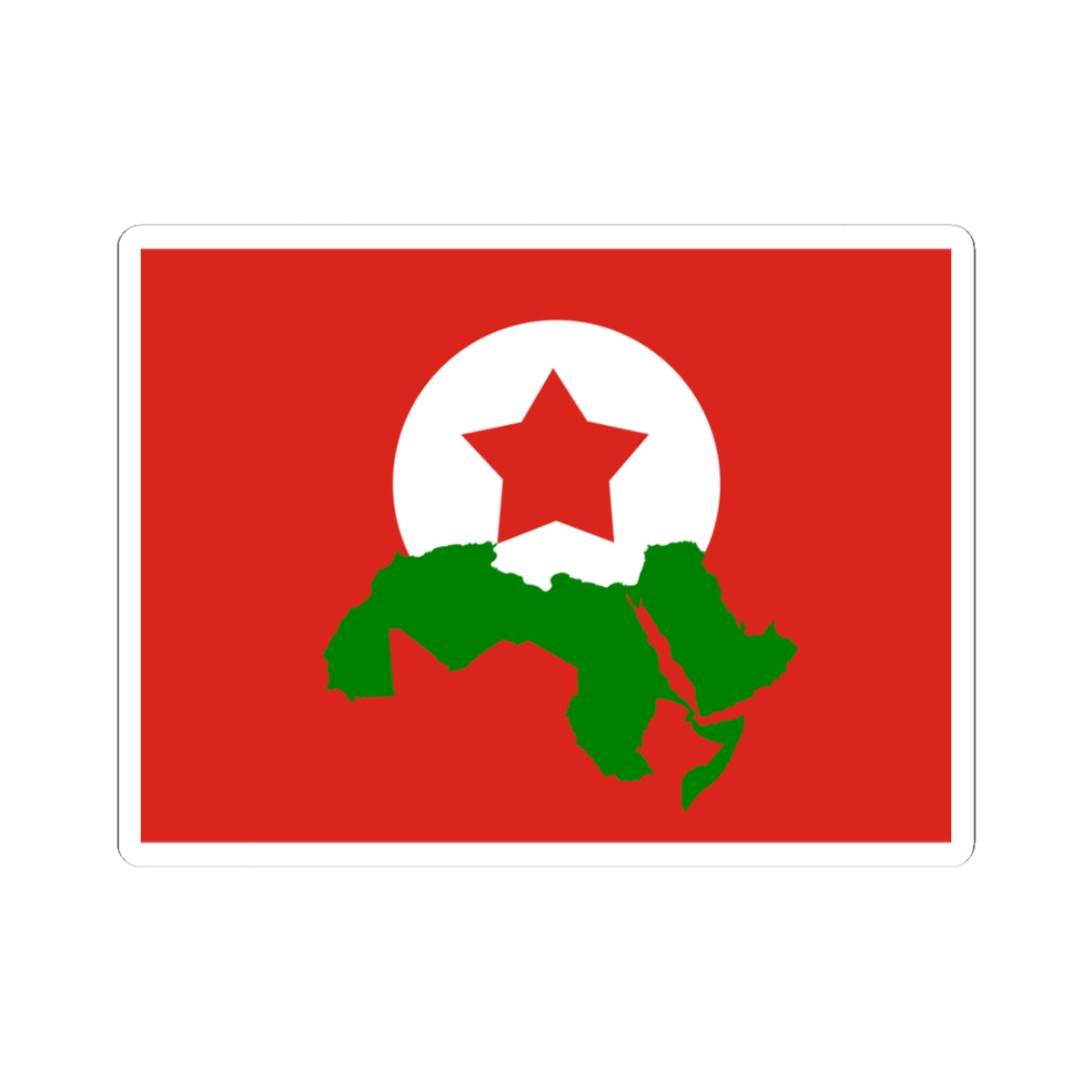 Flag of the Toilers League Lebanon (Lebanon) STICKER Vinyl Kiss-Cut Decal