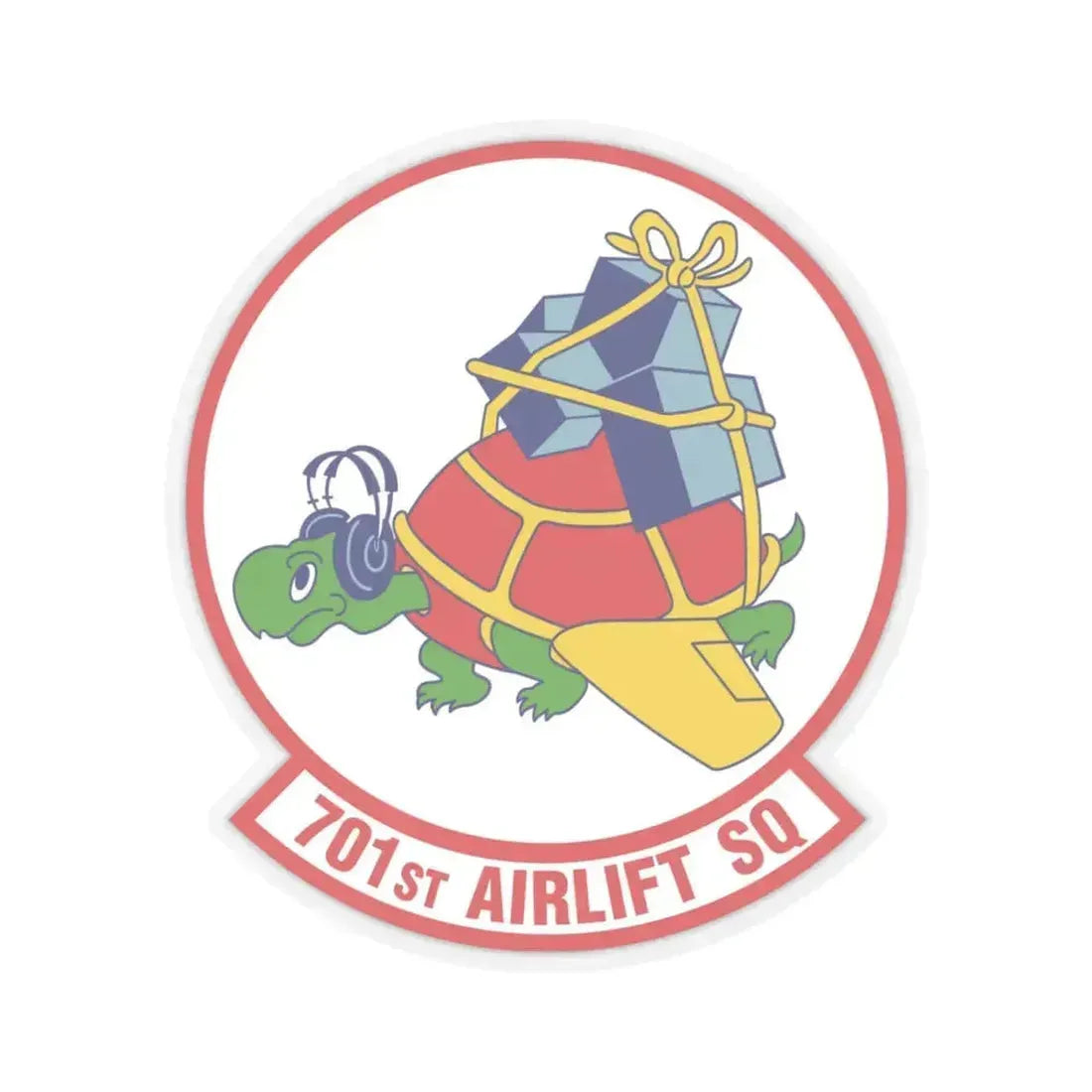 701st Airlift Squadron (U.S. Air Force) STICKER Vinyl Kiss-Cut Decal 6 Inch Transparent - The Sticker Space