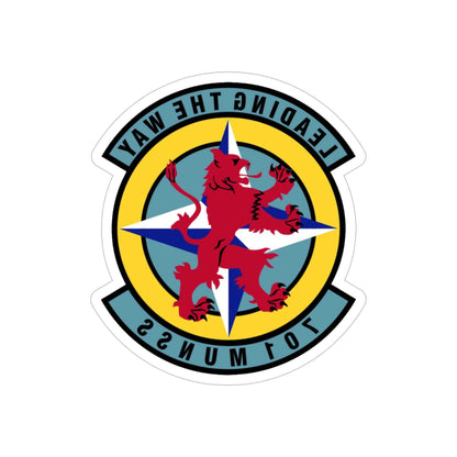 701st Munitions Support Squadron (U.S. Air Force) REVERSE PRINT Transparent STICKER-5" × 5"-The Sticker Space