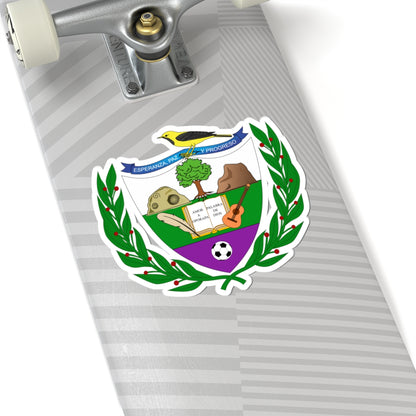 Escudo de Oporapa - Huila (Colombia) (Coat of Arms) STICKER Vinyl Kiss-Cut Decal