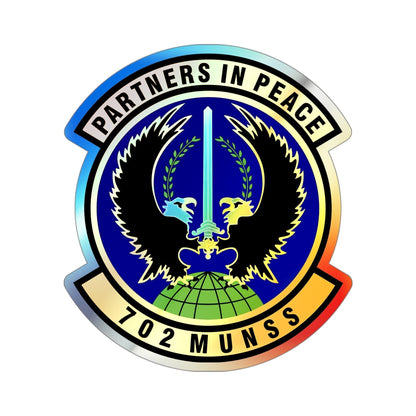 702d Munitions Support Squadron (U.S. Air Force) Holographic STICKER Die-Cut Vinyl Decal-4 Inch-The Sticker Space