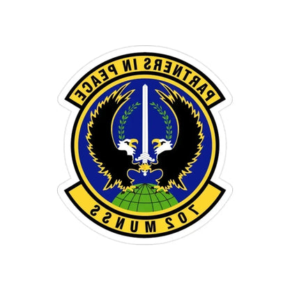 702d Munitions Support Squadron (U.S. Air Force) REVERSE PRINT Transparent Die-Cut STICKER 2 Inch Die-Cut Transparent - The Sticker Space