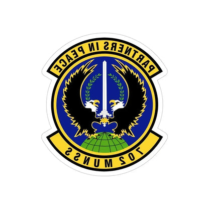 702d Munitions Support Squadron (U.S. Air Force) REVERSE PRINT Transparent Die-Cut STICKER 6 Inch Die-Cut Transparent - The Sticker Space