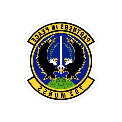 702d Munitions Support Squadron (U.S. Air Force) REVERSE PRINT Transparent Die-Cut STICKER - The Sticker Space