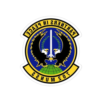 702d Munitions Support Squadron (U.S. Air Force) REVERSE PRINT Transparent Die-Cut STICKER - The Sticker Space