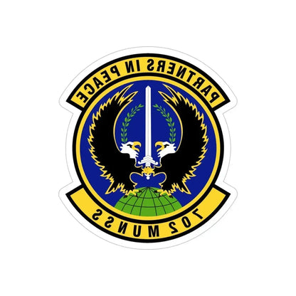 702d Munitions Support Squadron (U.S. Air Force) REVERSE PRINT Transparent Die-Cut STICKER - The Sticker Space