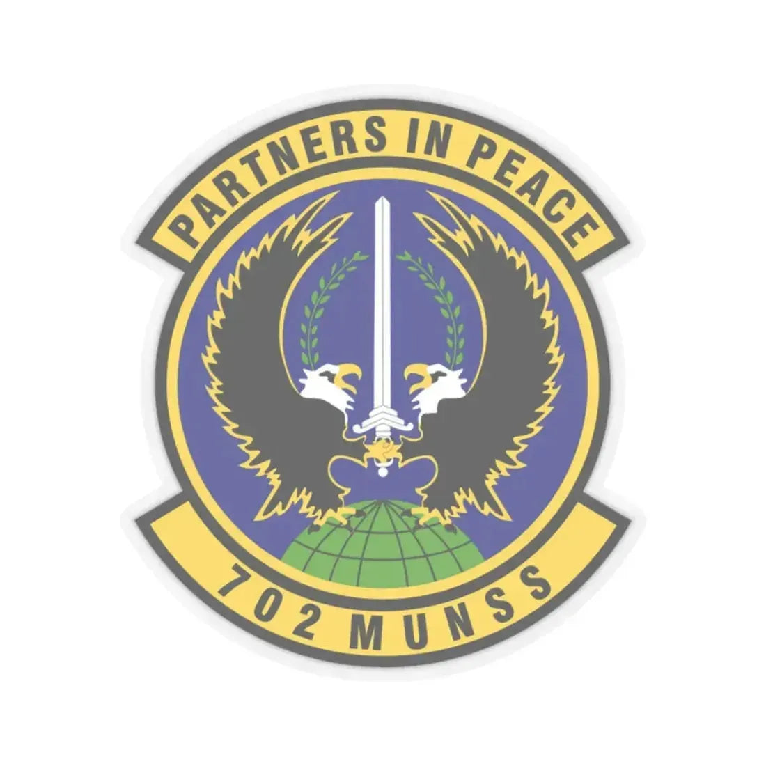 702d Munitions Support Squadron (U.S. Air Force) STICKER Vinyl Kiss-Cut Decal 2 Inch Transparent - The Sticker Space