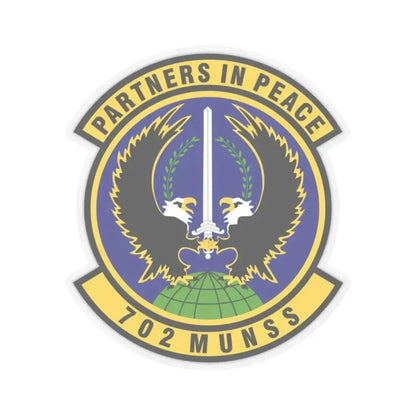 702d Munitions Support Squadron (U.S. Air Force) STICKER Vinyl Kiss-Cut Decal 2 Inch Transparent - The Sticker Space