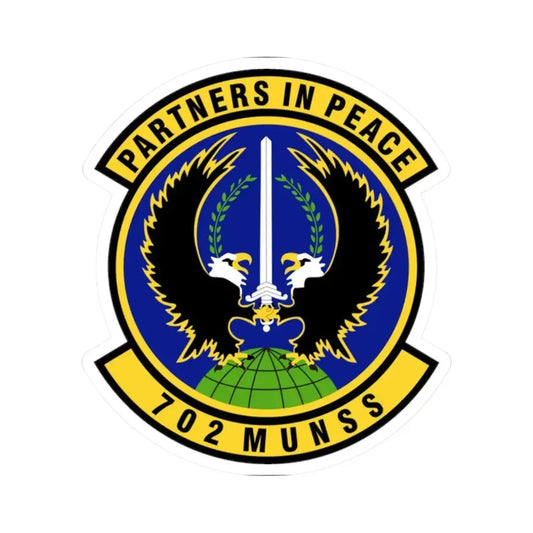 702d Munitions Support Squadron (U.S. Air Force) STICKER Vinyl Kiss-Cut Decal 2 Inch White - The Sticker Space