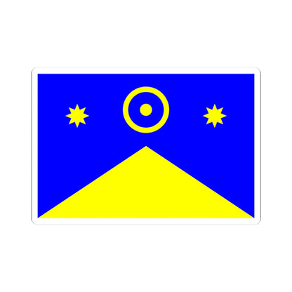 Flag of Novoukrainka raion (Ukraine) STICKER Vinyl Kiss-Cut Decal