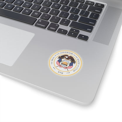 Seal of the Governor of Utah v2 - STICKER Vinyl Kiss-Cut Decal