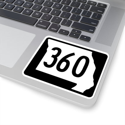 MO-360 (Missouri) (Road Sign) STICKER Vinyl Kiss-Cut Decal