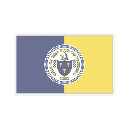 Flag of Trenton, New Jersey - STICKER Vinyl Kiss-Cut Decal