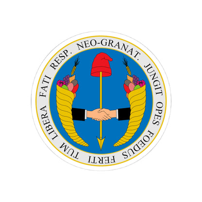 Coat of arms of United Provinces of New Granada - STICKER Vinyl Kiss-Cut Decal