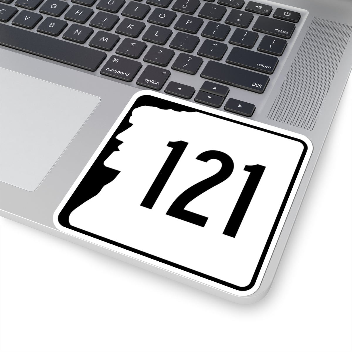 NH Route 121 (New Hampshire) (Road Sign) STICKER Vinyl Kiss-Cut Decal