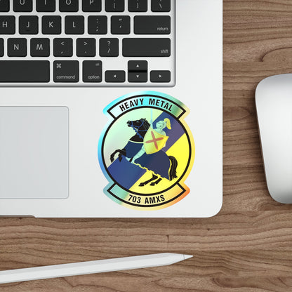 703d Aircraft Maintenance Squadron (U.S. Air Force) Holographic STICKER Die-Cut Vinyl Decal-The Sticker Space