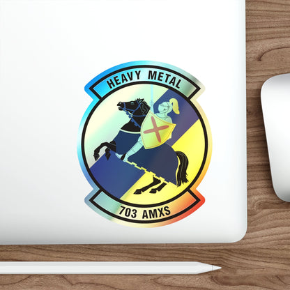 703d Aircraft Maintenance Squadron (U.S. Air Force) Holographic STICKER Die-Cut Vinyl Decal-The Sticker Space