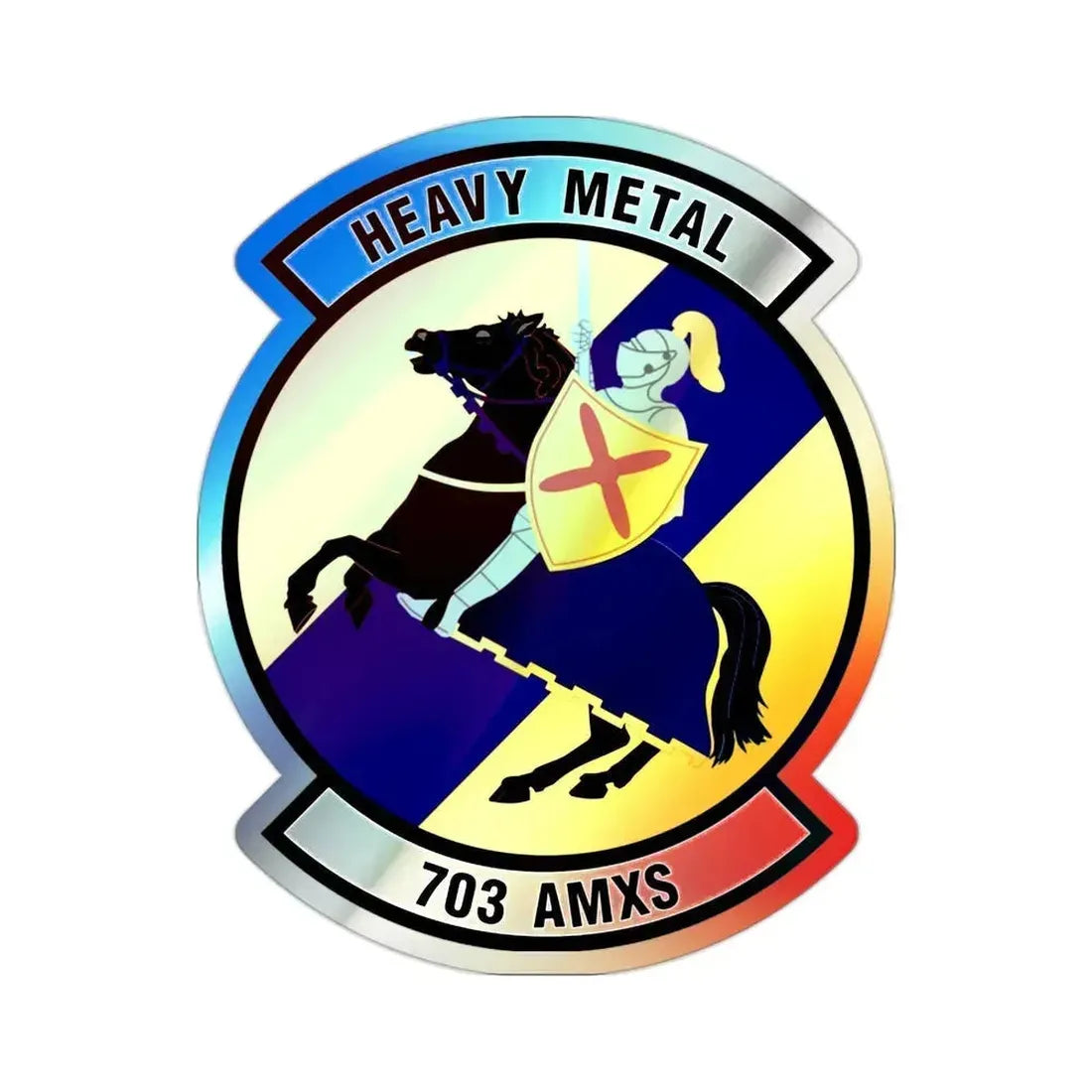 703d Aircraft Maintenance Squadron (U.S. Air Force) Holographic STICKER Die-Cut Vinyl Decal 2 Inch Holographic - The Sticker Space