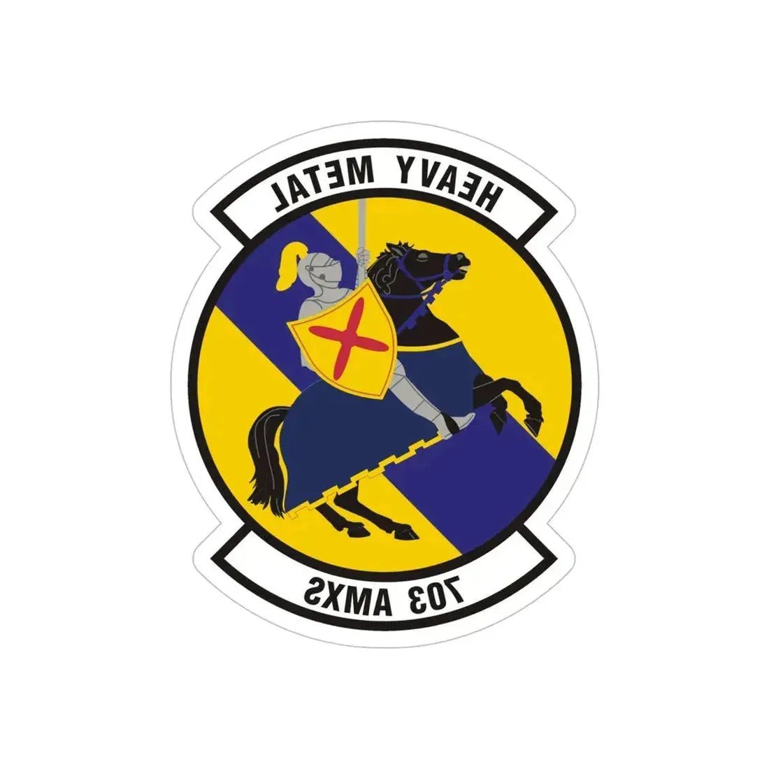 703d Aircraft Maintenance Squadron (U.S. Air Force) REVERSE PRINT Transparent Die-Cut STICKER - The Sticker Space