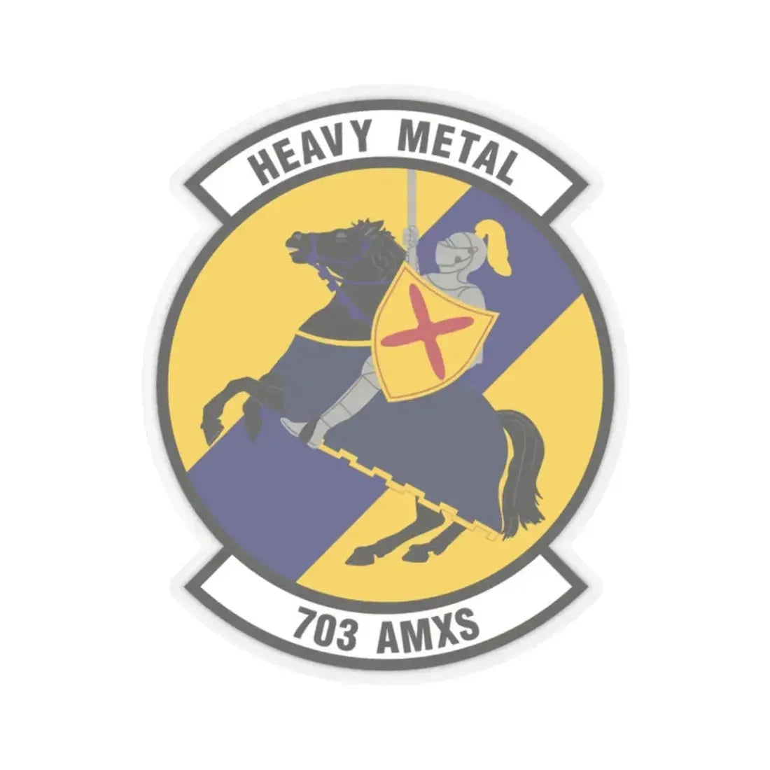 703d Aircraft Maintenance Squadron (U.S. Air Force) STICKER Vinyl Kiss-Cut Decal 2 Inch Transparent - The Sticker Space