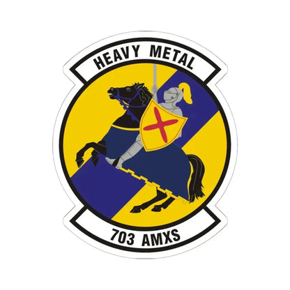 703d Aircraft Maintenance Squadron (U.S. Air Force) STICKER Vinyl Kiss-Cut Decal 6 Inch White - The Sticker Space