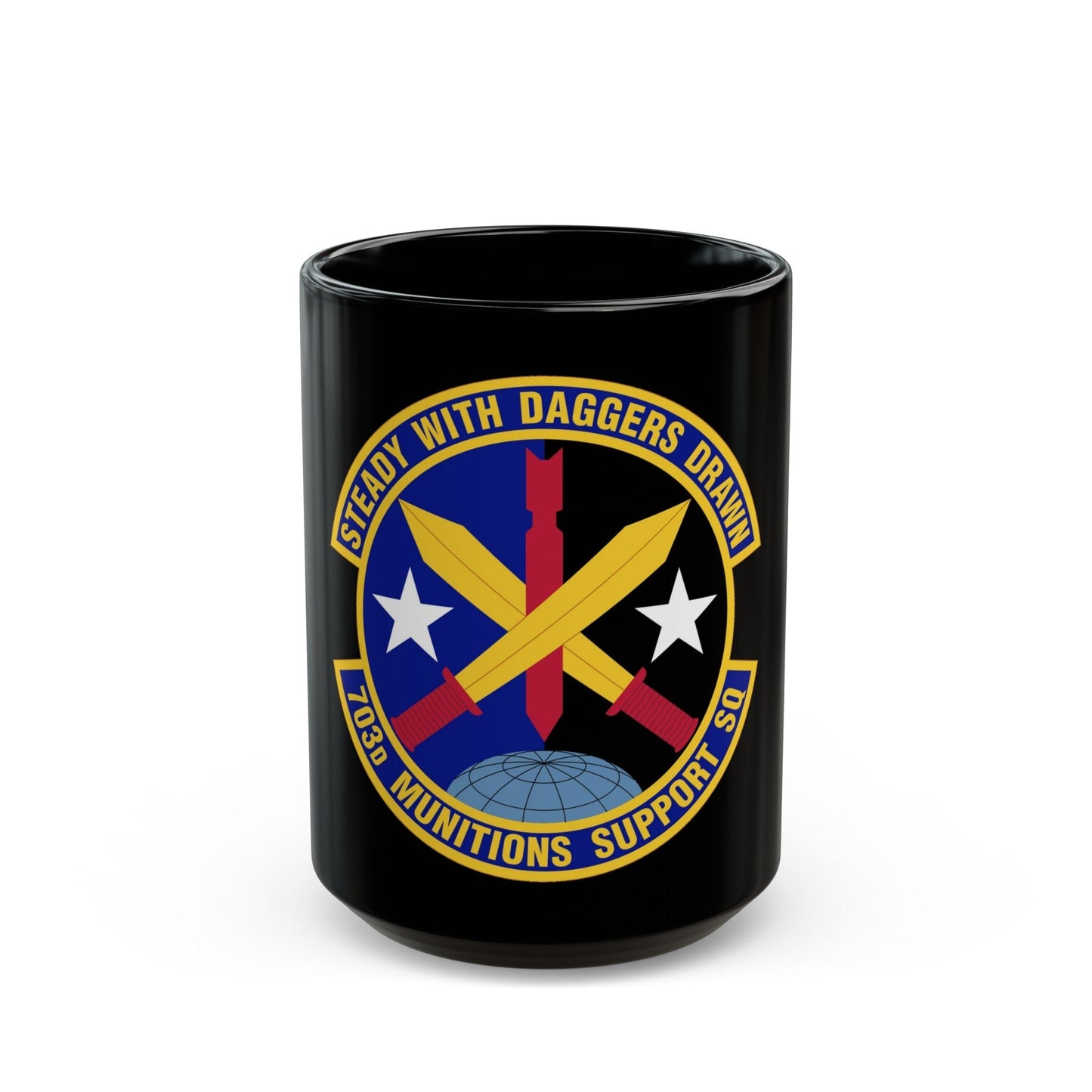 703d Munitions Support Squadron (U.S. Air Force) Black Coffee Mug-15oz-The Sticker Space