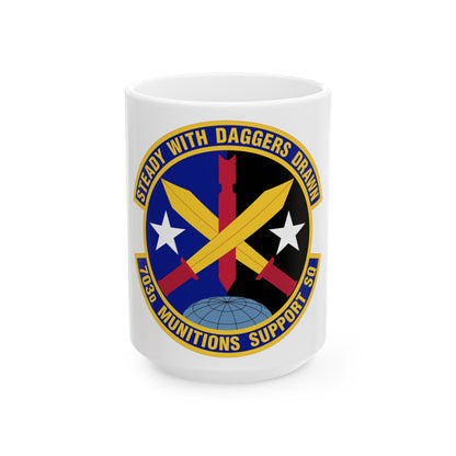 703d Munitions Support Squadron (U.S. Air Force) White Coffee Mug-15oz-The Sticker Space