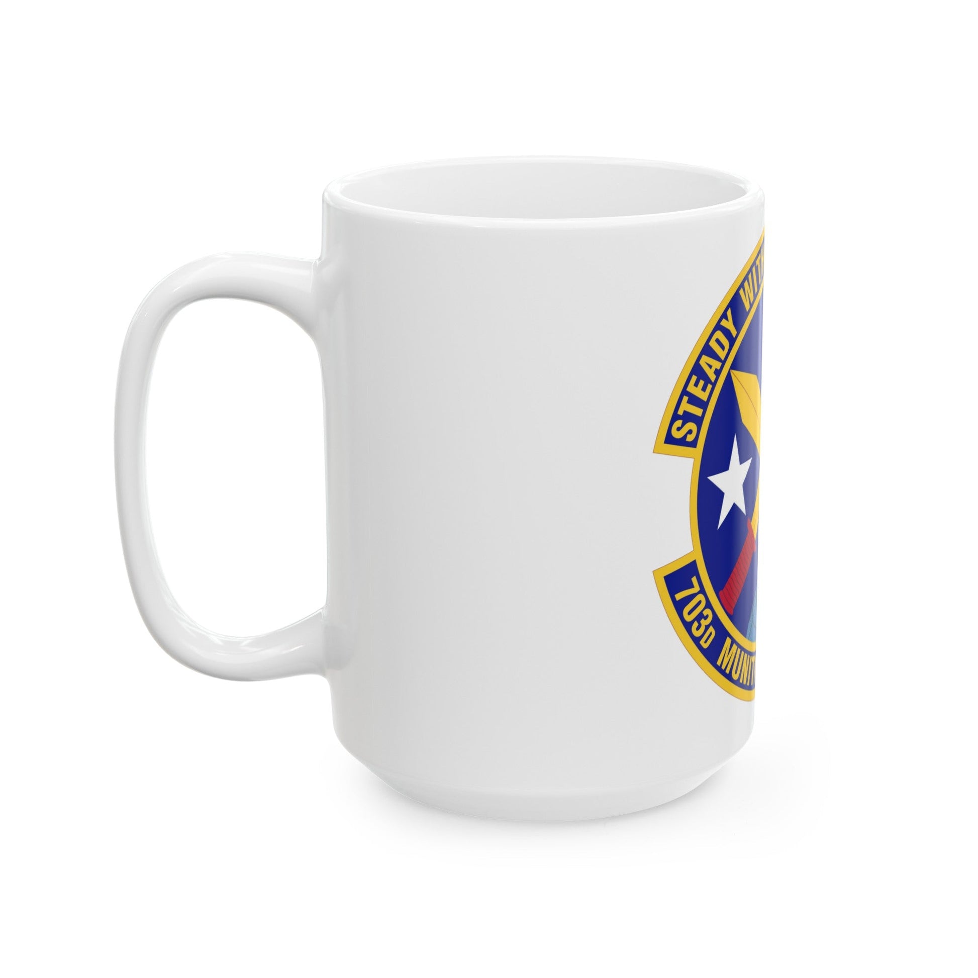 703d Munitions Support Squadron (U.S. Air Force) White Coffee Mug-The Sticker Space