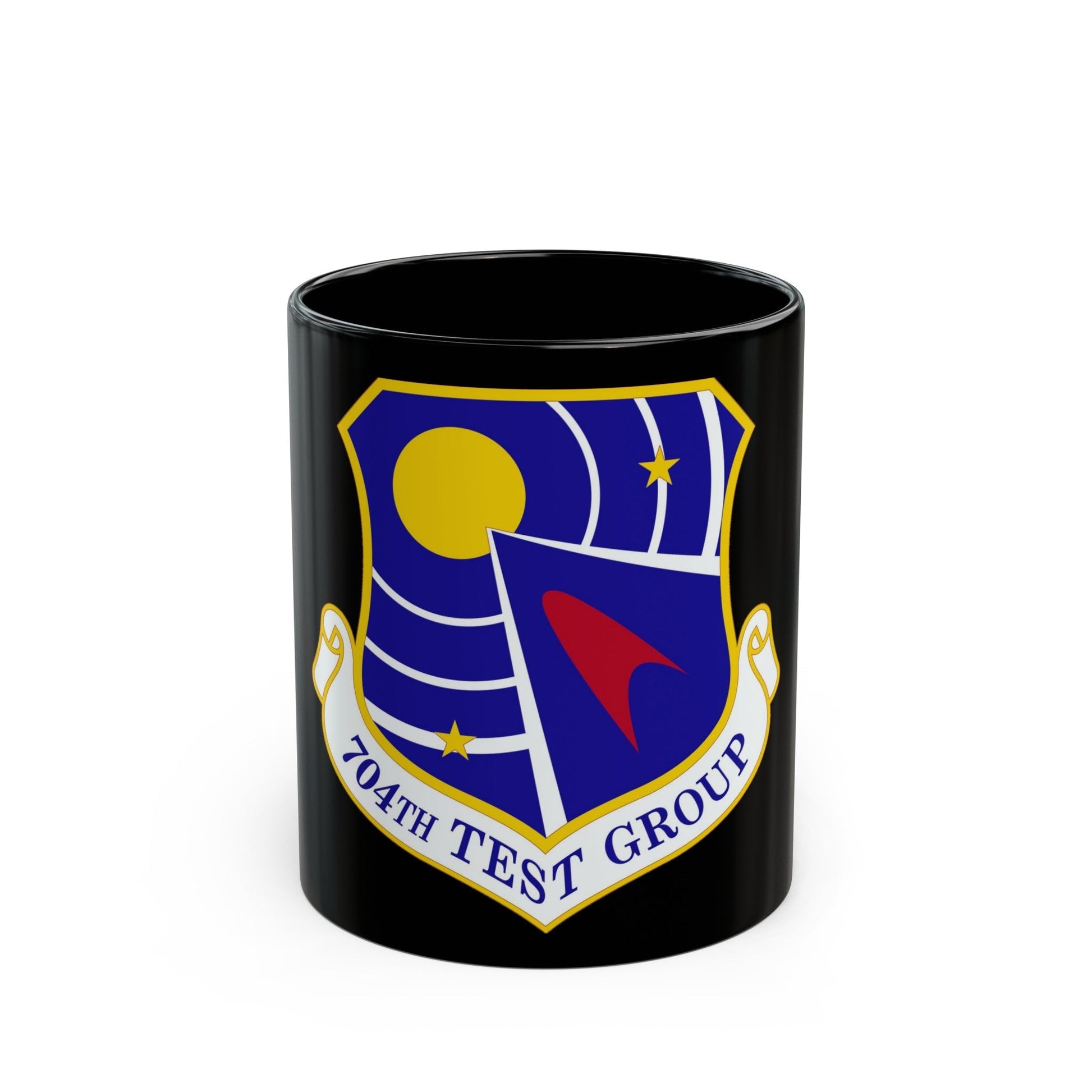 704 Test Group AFMC (U.S. Air Force) Black Coffee Mug-11oz-The Sticker Space