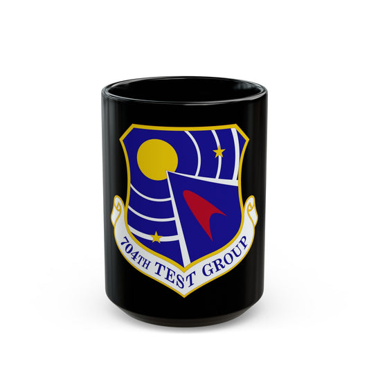 704 Test Group AFMC (U.S. Air Force) Black Coffee Mug-15oz-The Sticker Space