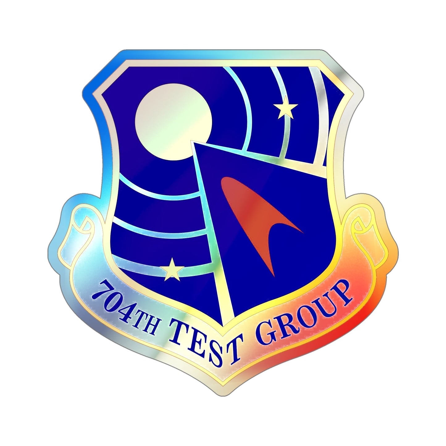 704 Test Group AFMC (U.S. Air Force) Holographic STICKER Die-Cut Vinyl Decal-5 Inch-The Sticker Space