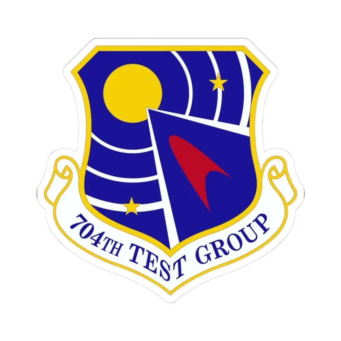 704 Test Group AFMC (U.S. Air Force) STICKER Vinyl Kiss-Cut Decal 3 Inch White - The Sticker Space