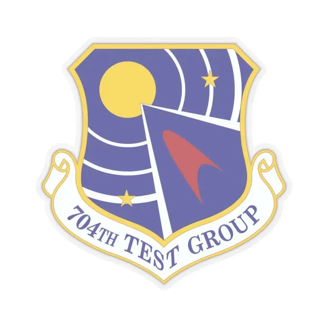 704 Test Group AFMC (U.S. Air Force) STICKER Vinyl Kiss-Cut Decal 4 Inch Transparent - The Sticker Space