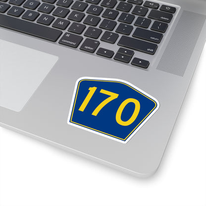 PR secondary 170 (Puerto Rico) (Road Sign) STICKER Vinyl Kiss-Cut Decal