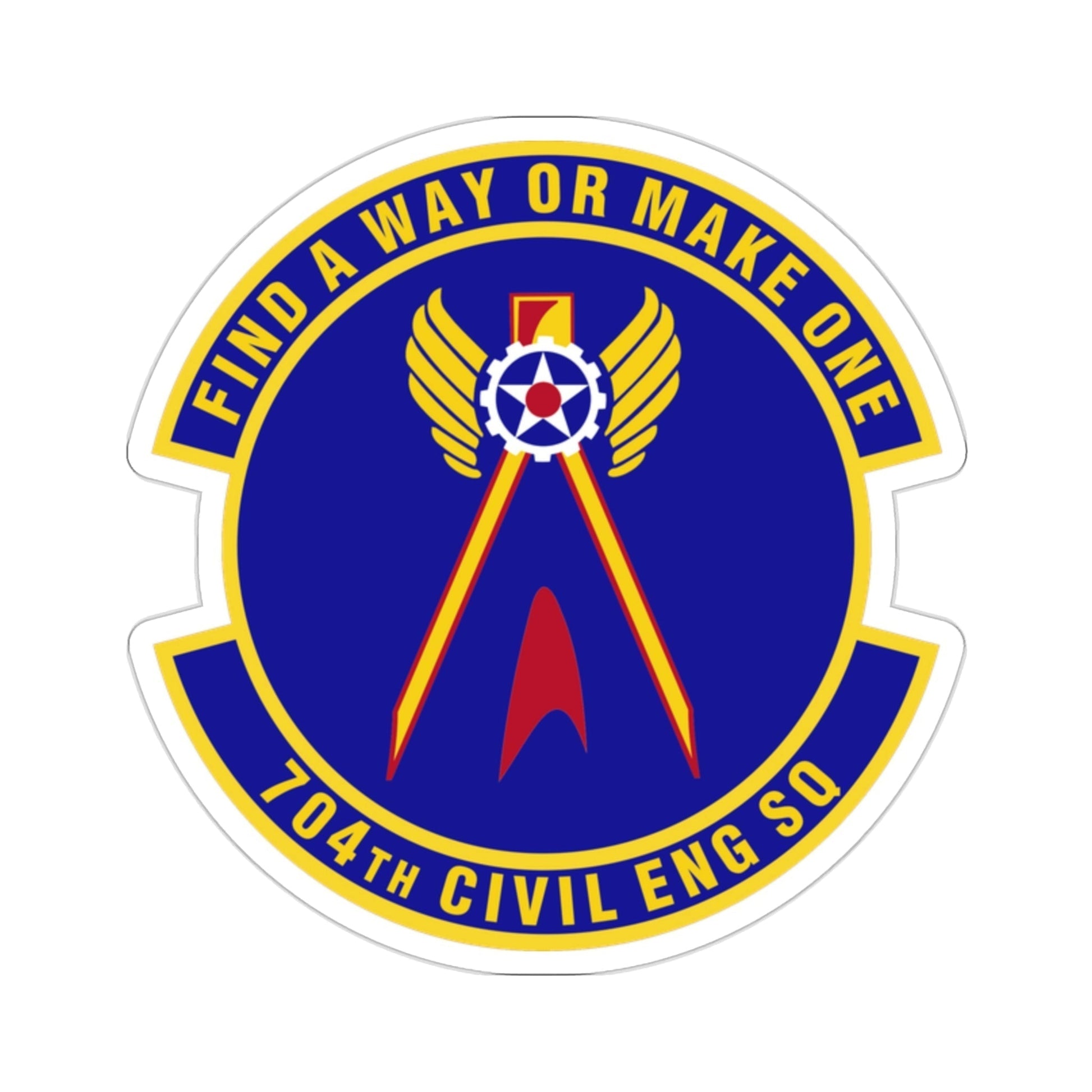 704th Civil Engineer Squadron (U.S. Air Force) STICKER Vinyl Die-Cut Decal-2 Inch-The Sticker Space