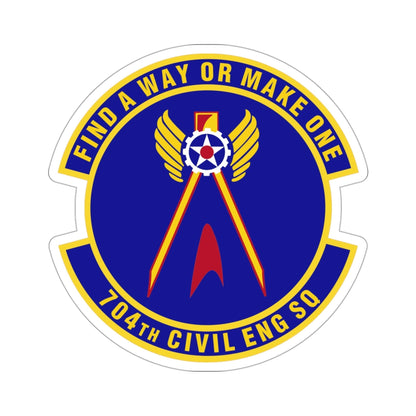 704th Civil Engineer Squadron (U.S. Air Force) STICKER Vinyl Die-Cut Decal-3 Inch-The Sticker Space