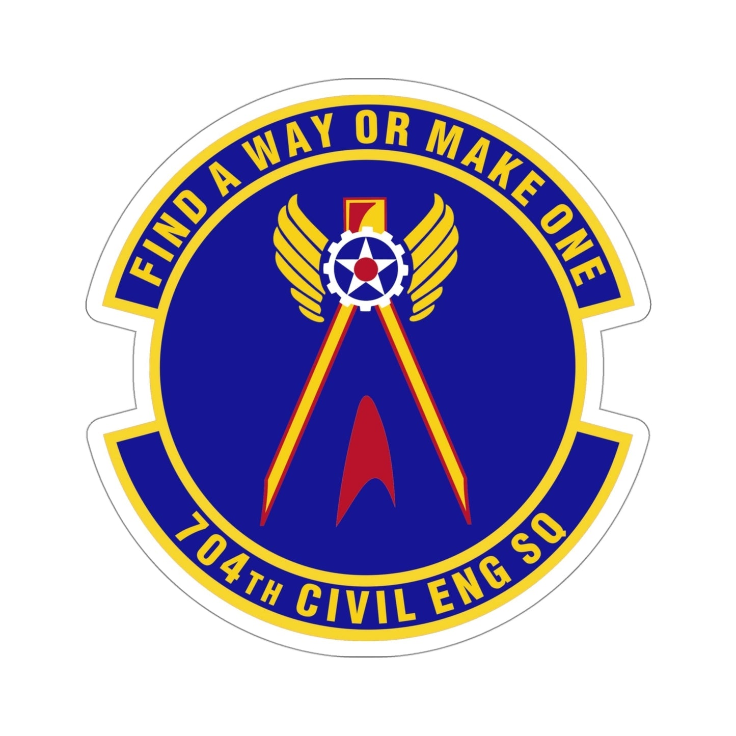 704th Civil Engineer Squadron (U.S. Air Force) STICKER Vinyl Die-Cut Decal-4 Inch-The Sticker Space