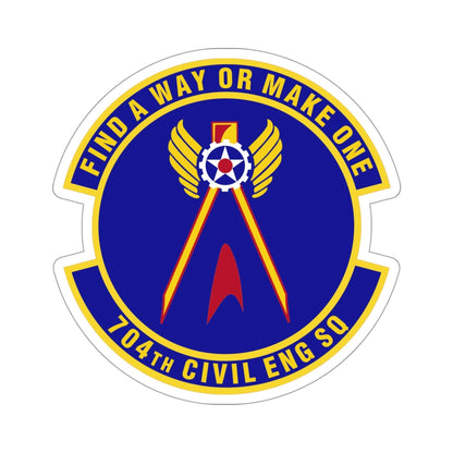 704th Civil Engineer Squadron (U.S. Air Force) STICKER Vinyl Die-Cut Decal-4 Inch-The Sticker Space