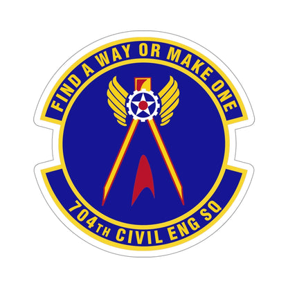 704th Civil Engineer Squadron (U.S. Air Force) STICKER Vinyl Die-Cut Decal-5 Inch-The Sticker Space